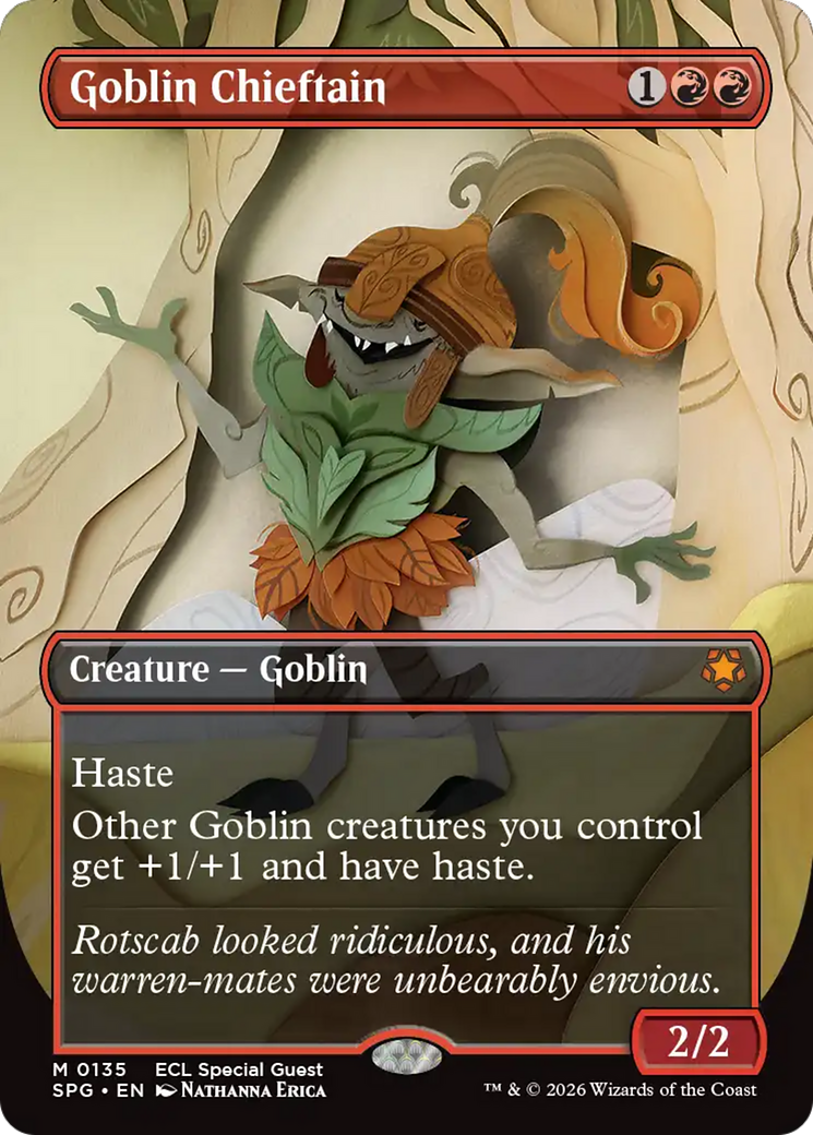 Goblin Chieftain (Borderless) [Lorwyn Eclipsed Special Guests] | Game Master's Emporium (The New GME)