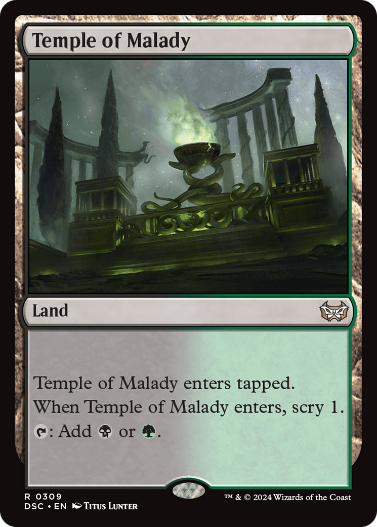 Temple of Malady [Duskmourn: House of Horror Commander] | Game Master's Emporium (The New GME)