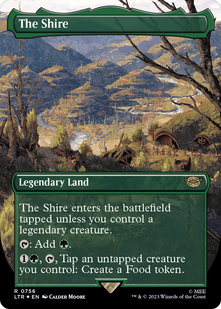 The Shire (Borderless) (Surge Foil) [The Lord of the Rings: Tales of Middle-Earth] | Game Master's Emporium (The New GME)