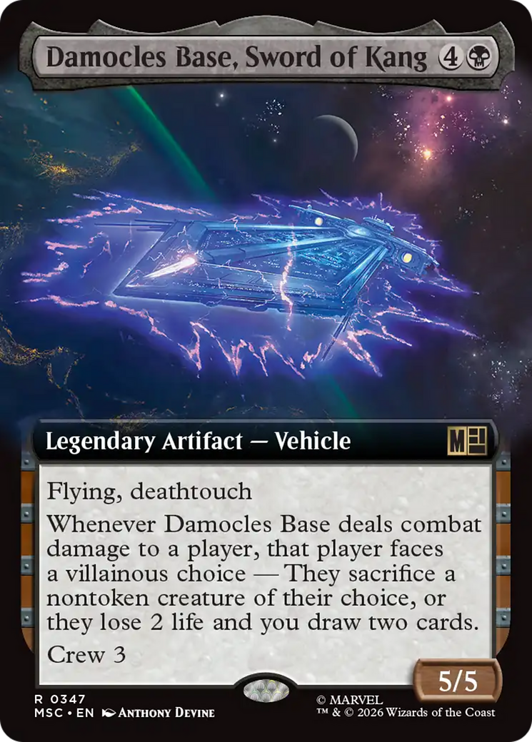 Damocles Base, Sword of Kang (Extended Art) [Marvel Super Heroes Commander] | Game Master's Emporium (The New GME)