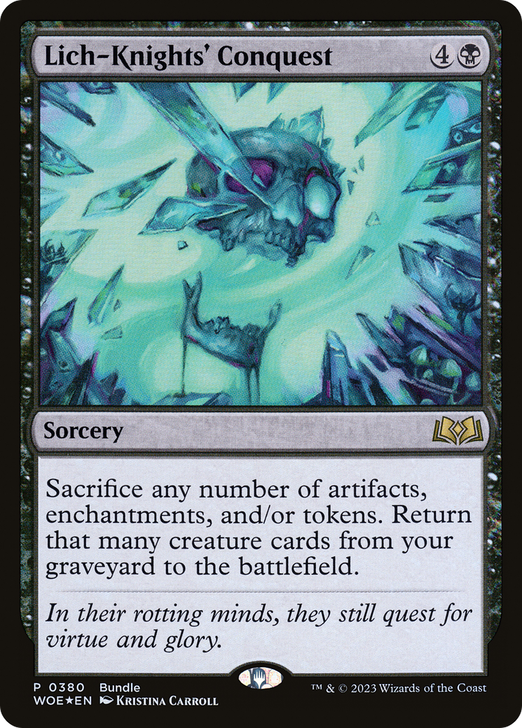 Lich-Knights' Conquest (Bundle) [Wilds of Eldraine Promos] | Game Master's Emporium (The New GME)