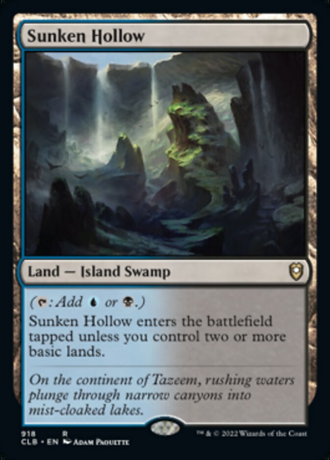 Sunken Hollow [Commander Legends: Battle for Baldur's Gate] | Game Master's Emporium (The New GME)