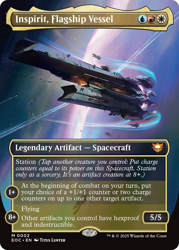 Inspirit, Flagship Vessel (Borderless) [Edge of Eternities Commander] | Game Master's Emporium (The New GME)