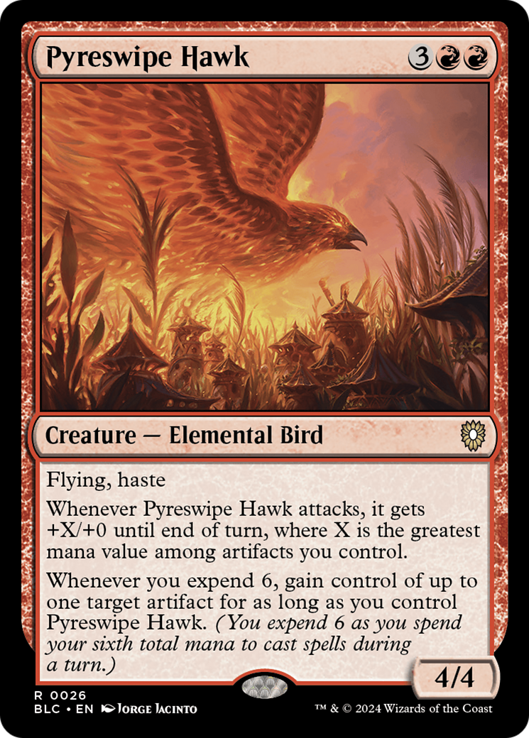 Pyreswipe Hawk [Bloomburrow Commander] | Game Master's Emporium (The New GME)