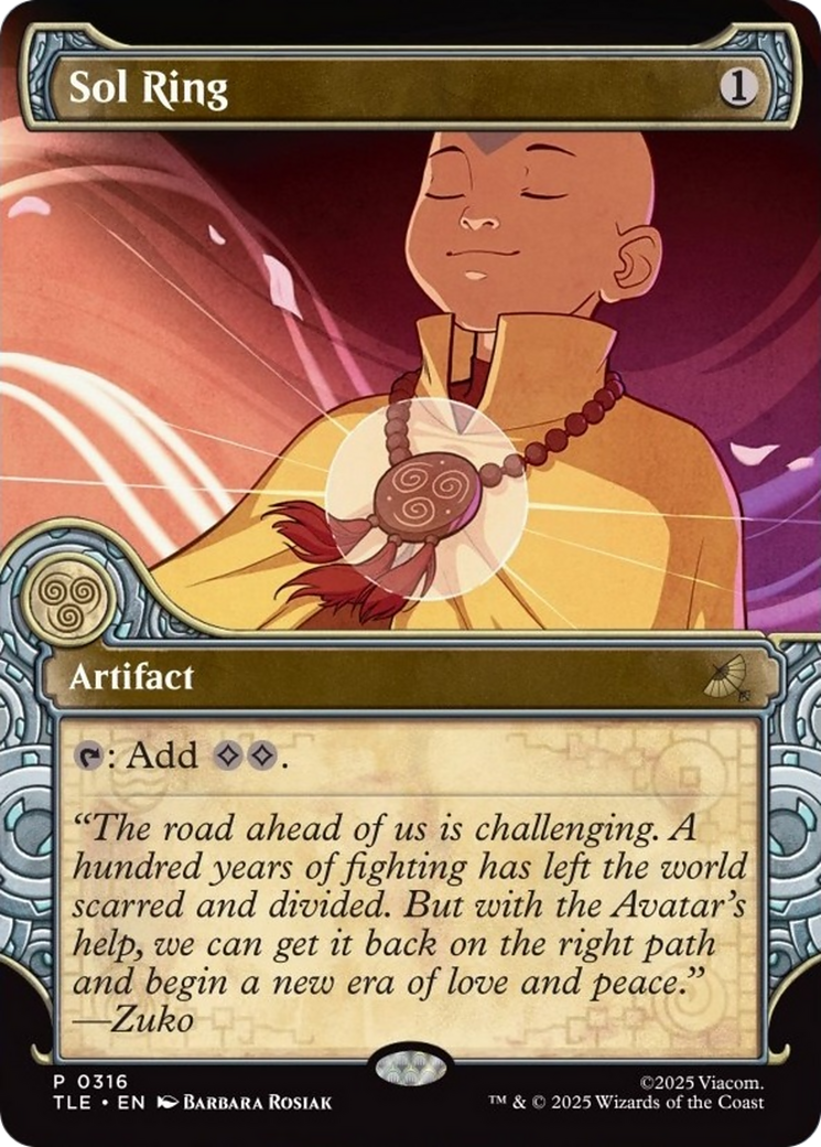 Sol Ring (Showcase) [Avatar: The Last Airbender: Eternal-Legal] | Game Master's Emporium (The New GME)