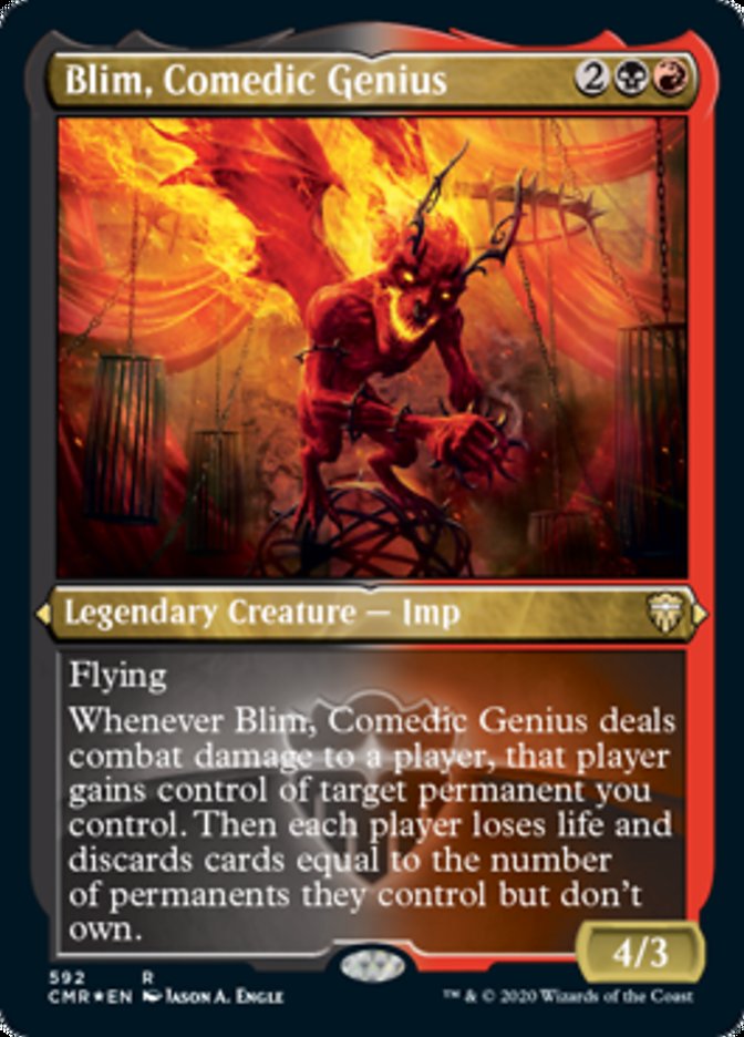 Blim, Comedic Genius (Etched) [Commander Legends] | Game Master's Emporium (The New GME)