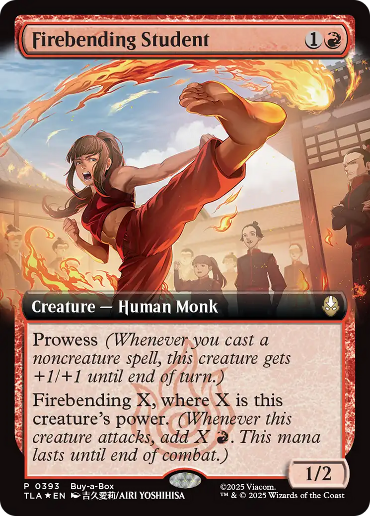 Firebending Student (Extended Art) [Avatar: The Last Airbender Promos] | Game Master's Emporium (The New GME)