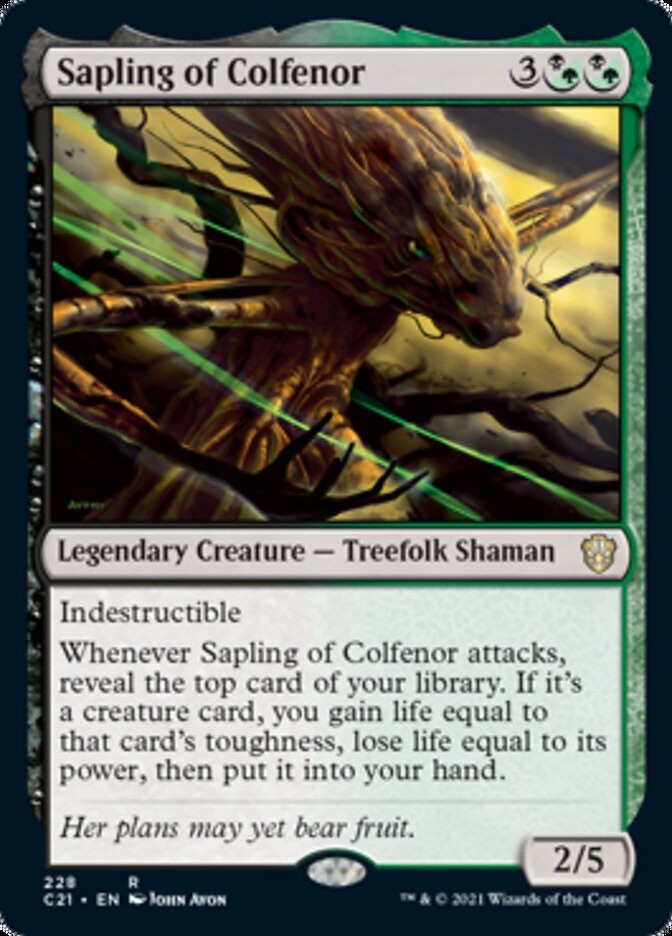Sapling of Colfenor [Commander 2021] | Game Master's Emporium (The New GME)