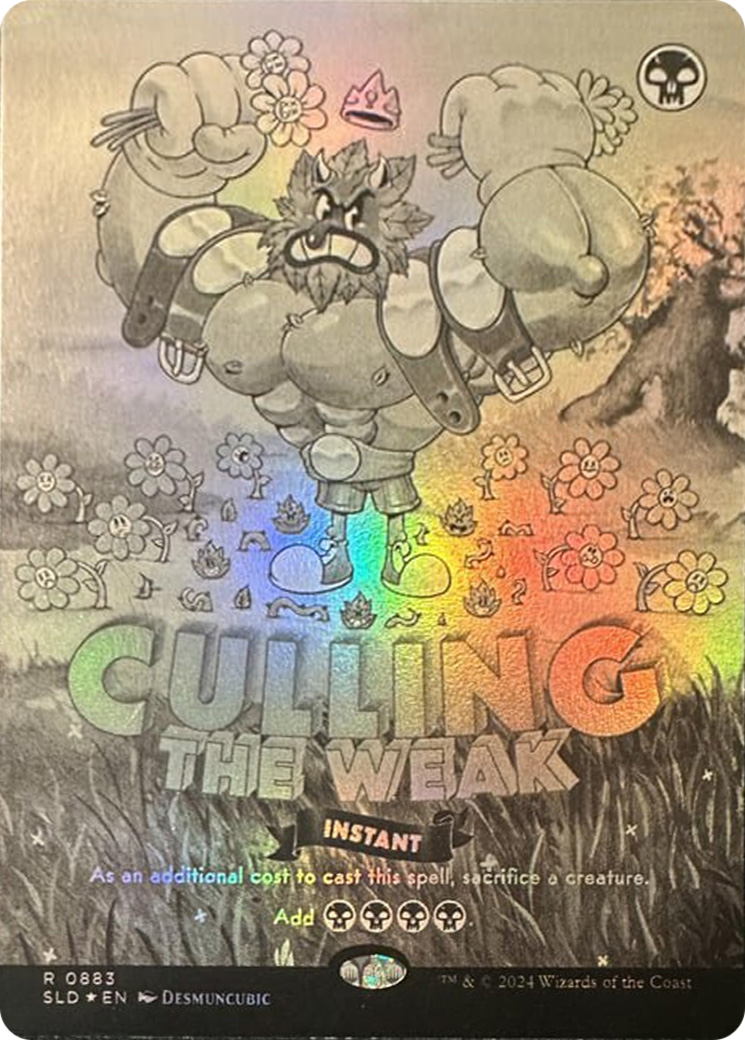 Culling the Weak (Black & White Foil) [Secret Lair Drop Series] | Game Master's Emporium (The New GME)