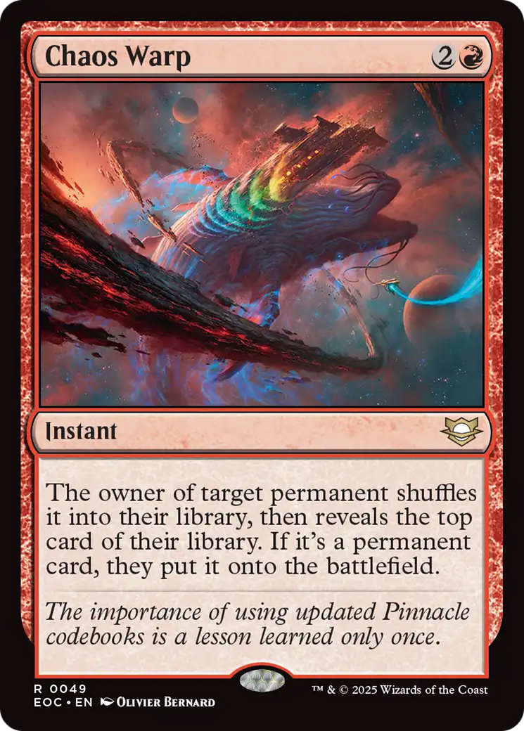 Chaos Warp [Edge of Eternities Commander] | Game Master's Emporium (The New GME)