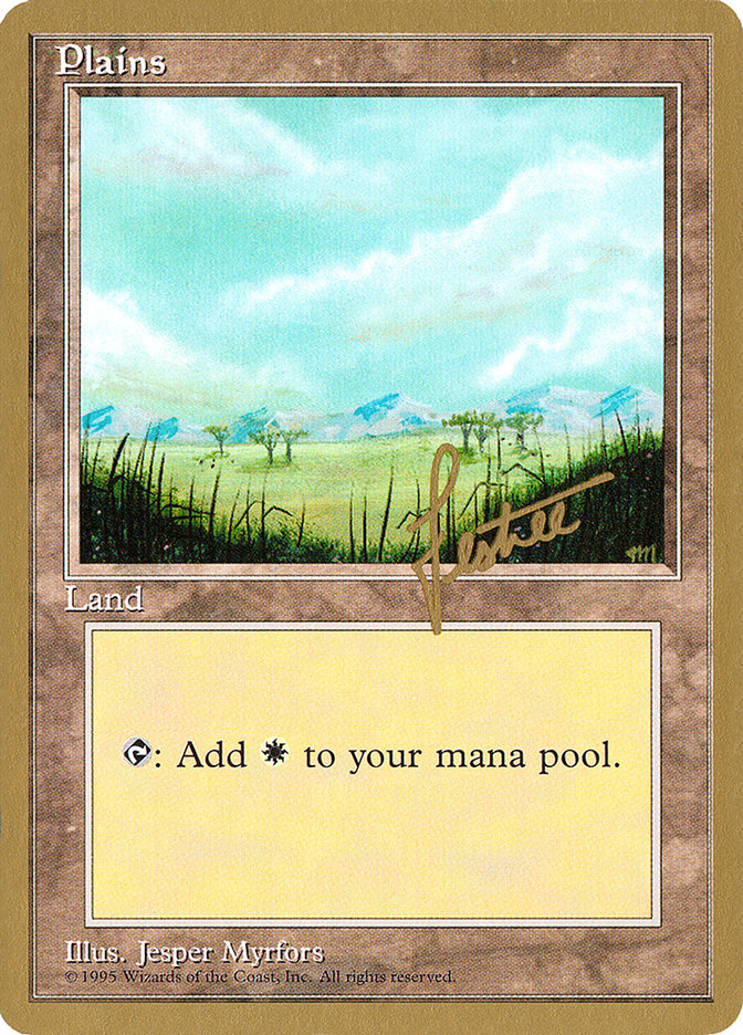 Plains (bl365) (Bertrand Lestree) [Pro Tour Collector Set] | Game Master's Emporium (The New GME)