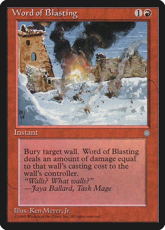 Word of Blasting [Ice Age] | Game Master's Emporium (The New GME)