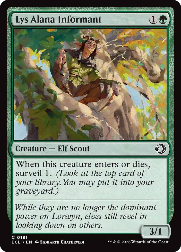 Lys Alana Informant [Lorwyn Eclipsed] | Game Master's Emporium (The New GME)