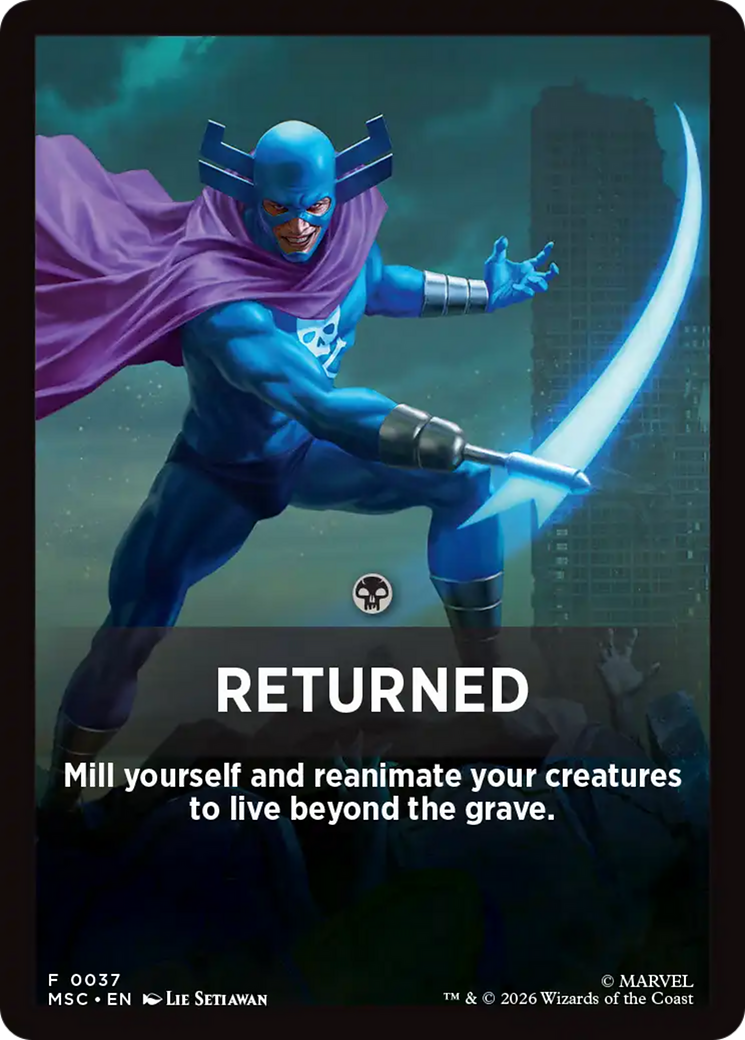 Returned Theme Card [Marvel Super Heroes Commander] | Game Master's Emporium (The New GME)