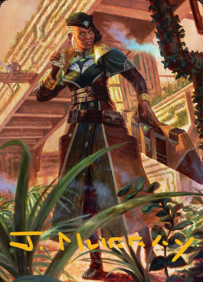 Vivien on the Hunt Art Card (Gold-Stamped Signature) [Streets of New Capenna Art Series] | Game Master's Emporium (The New GME)