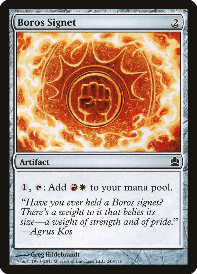 Boros Signet [Commander 2011] | Game Master's Emporium (The New GME)