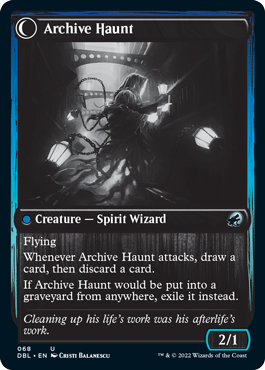 Overwhelmed Archivist // Archive Haunt [Innistrad: Double Feature] | Game Master's Emporium (The New GME)