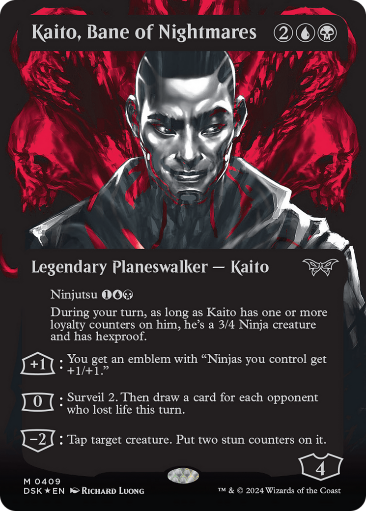 Kaito, Bane of Nightmares (Showcase) (Textured) [Duskmourn: House of Horror] | Game Master's Emporium (The New GME)