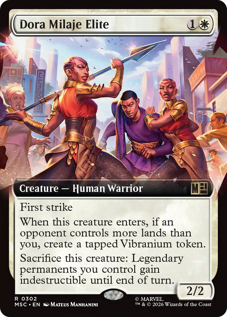 Dora Milaje Elite (Extended Art) [Marvel Super Heroes Commander] | Game Master's Emporium (The New GME)