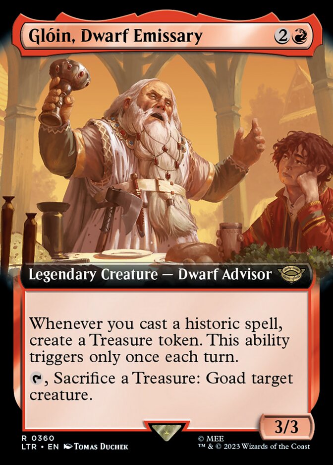 Gloin, Dwarf Emissary (Extended Art) [The Lord of the Rings: Tales of Middle-Earth] | Game Master's Emporium (The New GME)