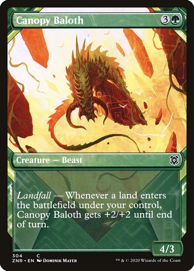 Canopy Baloth (Showcase) [Zendikar Rising] | Game Master's Emporium (The New GME)