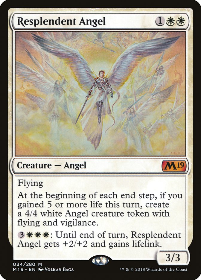 Resplendent Angel [Core Set 2019] | Game Master's Emporium (The New GME)