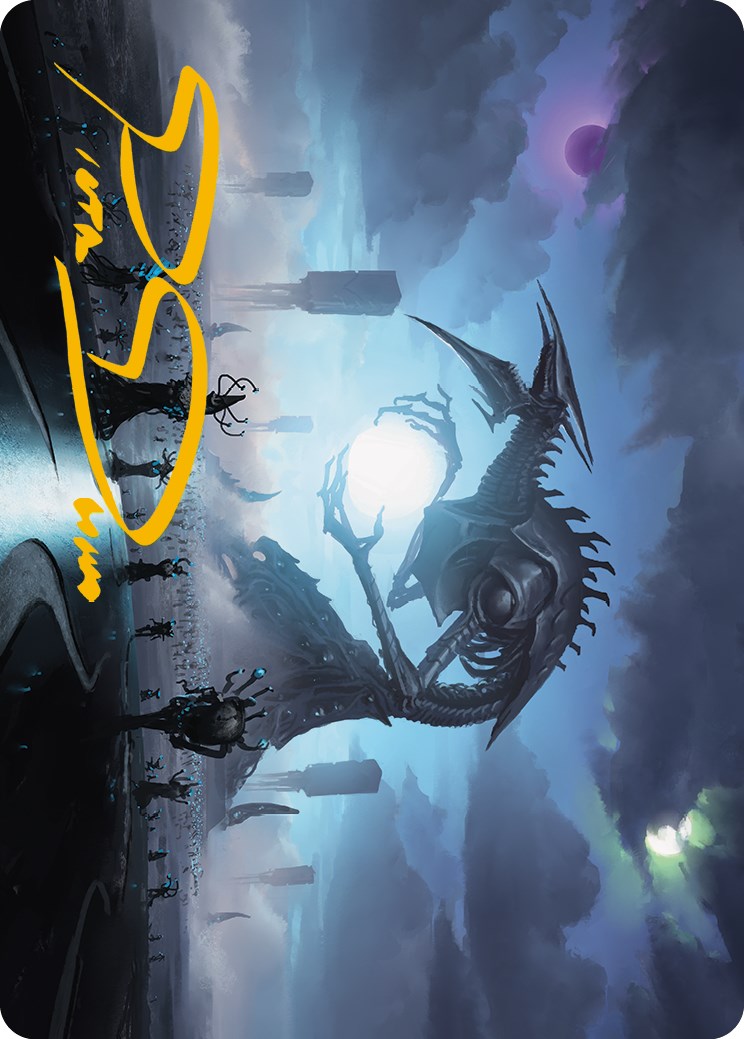 Blue Sun's Twilight Art Card (Gold-Stamped Signature) [Phyrexia: All Will Be One Art Series] | Game Master's Emporium (The New GME)
