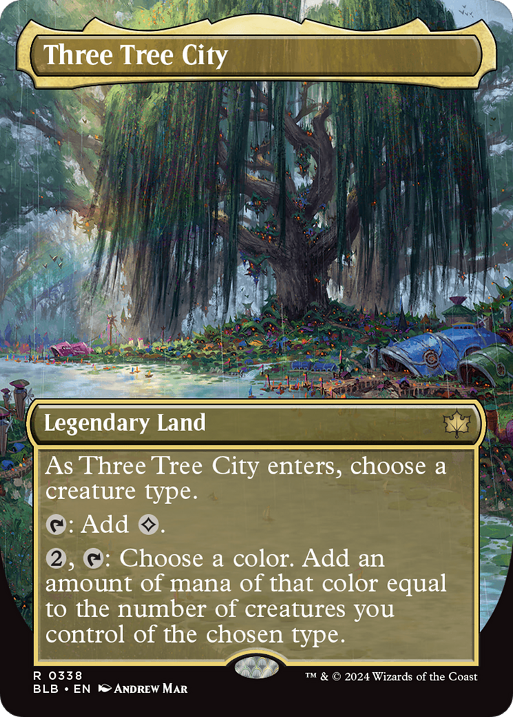Three Tree City (Borderless) (0338) [Bloomburrow] | Game Master's Emporium (The New GME)