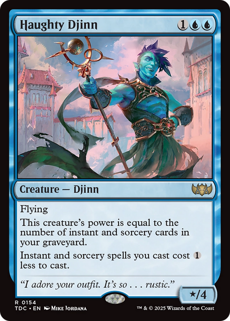 Haughty Djinn [Tarkir: Dragonstorm Commander] | Game Master's Emporium (The New GME)