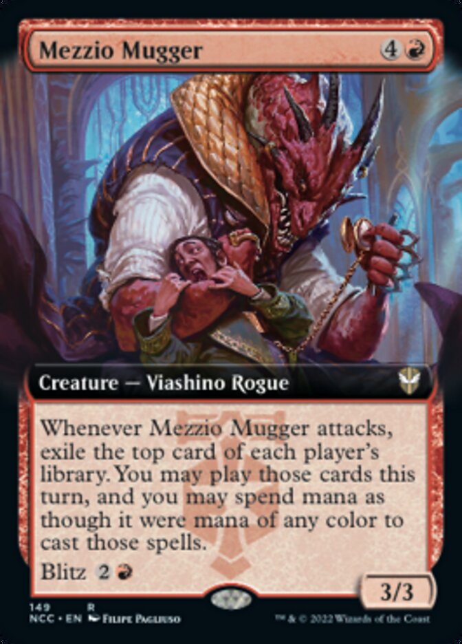 Mezzio Mugger (Extended Art) [Streets of New Capenna Commander] | Game Master's Emporium (The New GME)