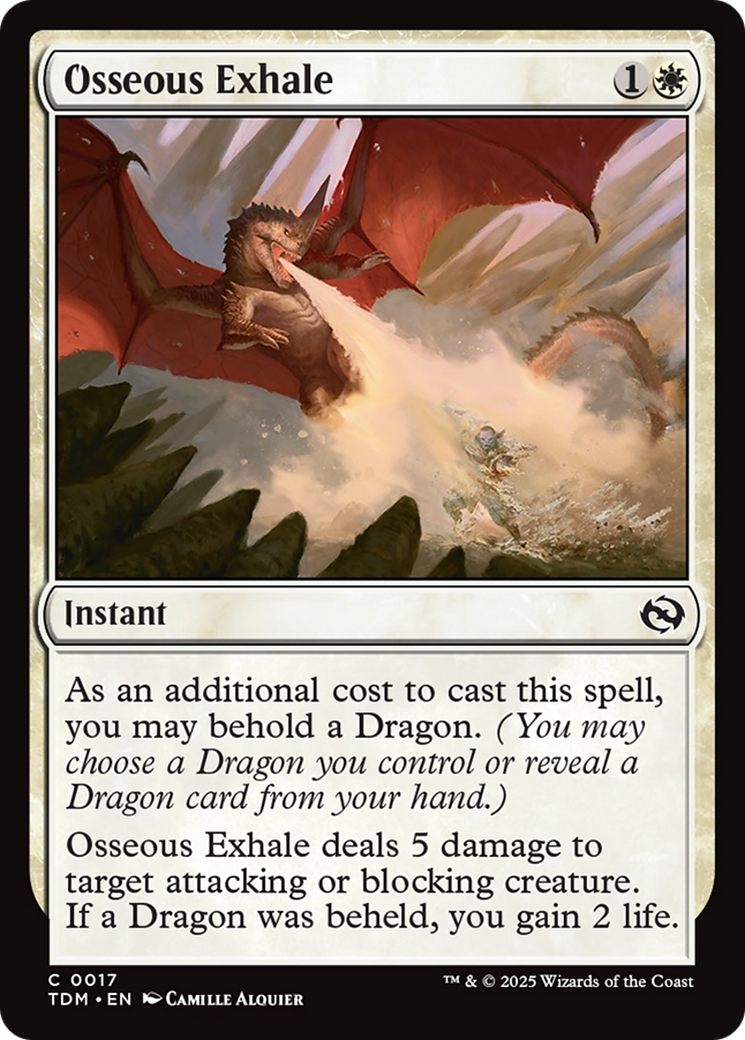 Osseous Exhale [Tarkir: Dragonstorm] | Game Master's Emporium (The New GME)