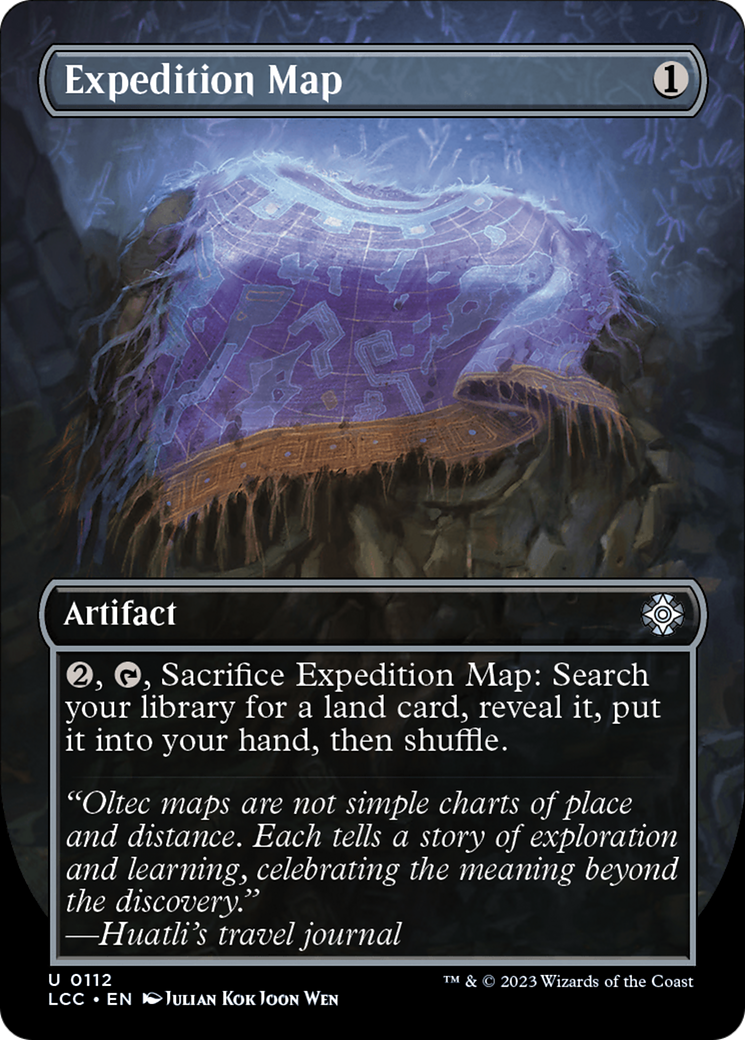 Expedition Map (Borderless) [The Lost Caverns of Ixalan Commander] | Game Master's Emporium (The New GME)
