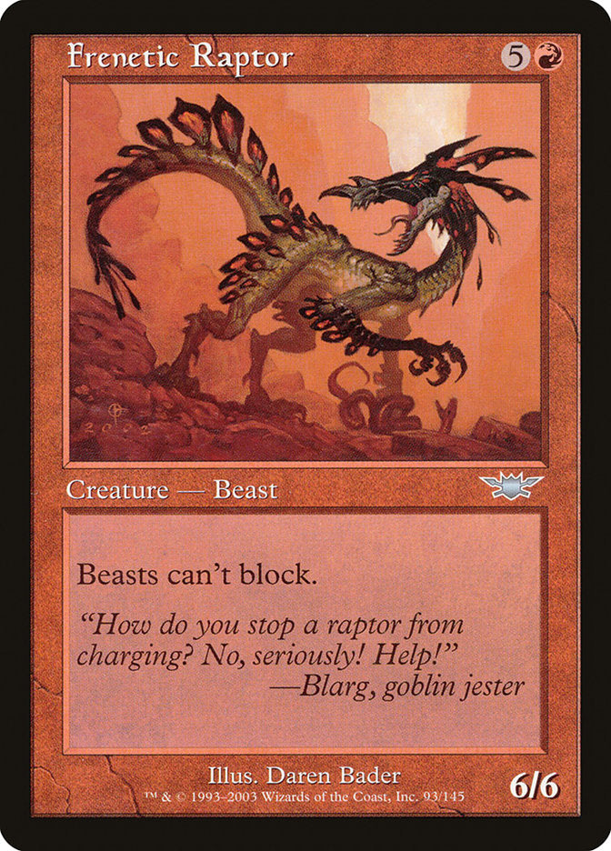 Frenetic Raptor [Legions] | Game Master's Emporium (The New GME)