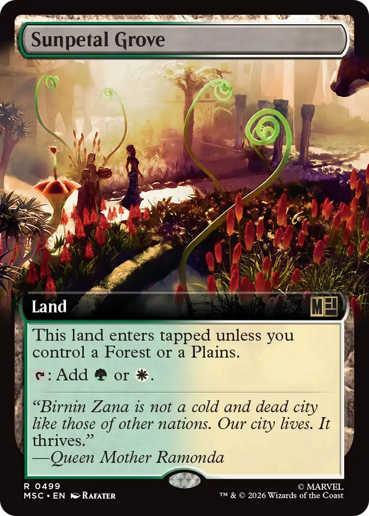 Sunpetal Grove (Extended Art) [Marvel Super Heroes Commander] | Game Master's Emporium (The New GME)