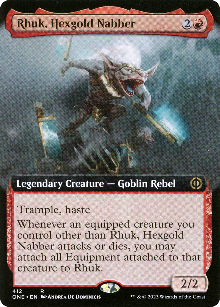 Rhuk, Hexgold Nabber (Extended Art) [Phyrexia: All Will Be One] | Game Master's Emporium (The New GME)