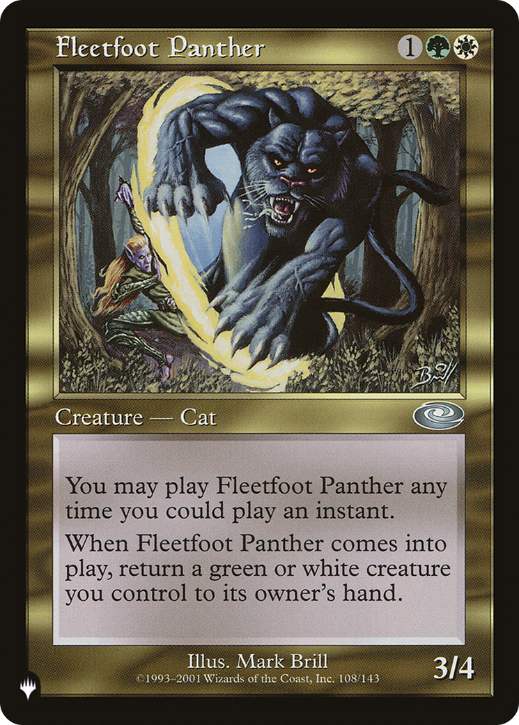 Fleetfoot Panther [The List] | Game Master's Emporium (The New GME)