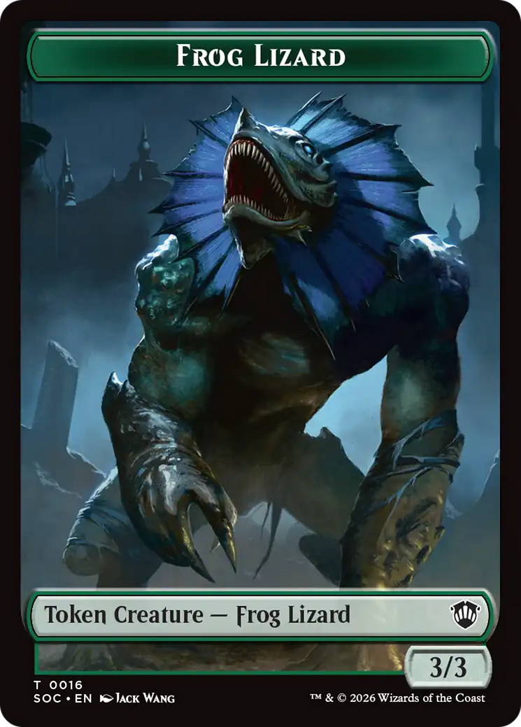 Food // Frog Lizard Double-Sided Token [Secrets of Strixhaven Commander Tokens] | Game Master's Emporium (The New GME)