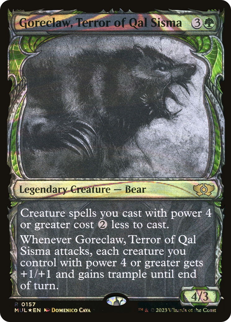 Goreclaw, Terror of Qal Sisma (Halo Foil) [Multiverse Legends] | Game Master's Emporium (The New GME)