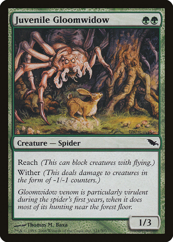 Juvenile Gloomwidow [Shadowmoor] | Game Master's Emporium (The New GME)