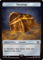 Clue // Treasure Double-Sided Token (Surge Foil) [FINAL FANTASY Commander Tokens] | Game Master's Emporium (The New GME)