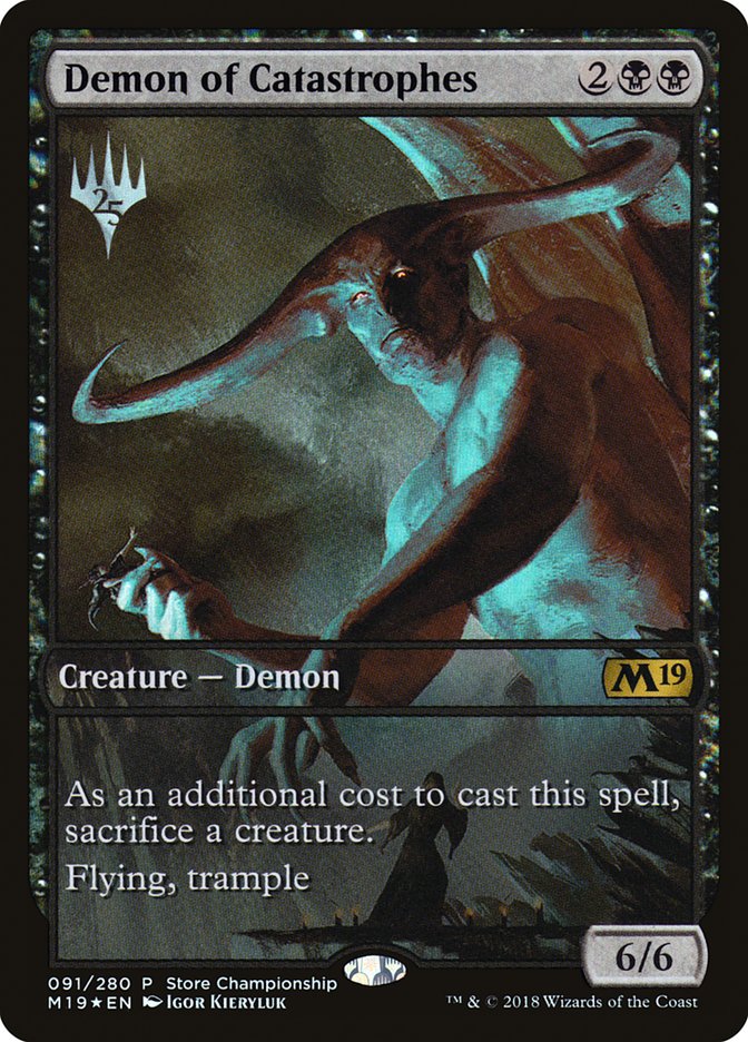 Demon of Catastrophes (Store Championship) (Full Art) [Core Set 2019 Promos] | Game Master's Emporium (The New GME)