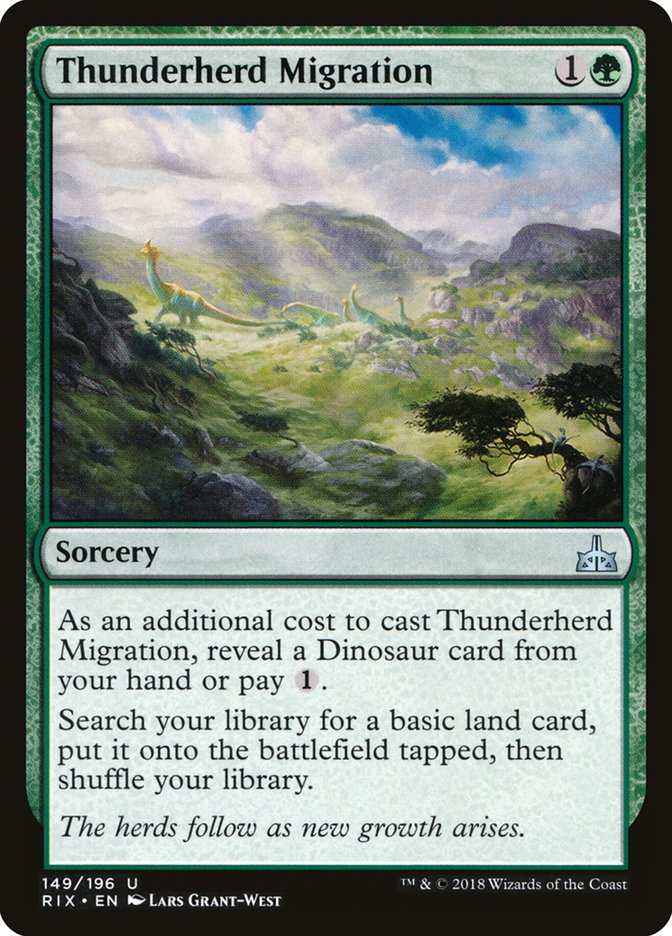 Thunderherd Migration [Rivals of Ixalan] | Game Master's Emporium (The New GME)