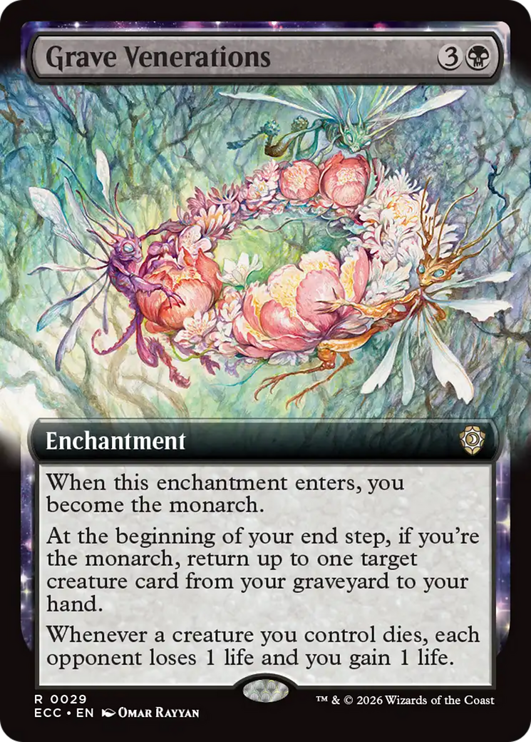 Grave Venerations (Extended Art) [Lorwyn Eclipsed Commander] | Game Master's Emporium (The New GME)