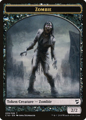 Manifest // Zombie Double-Sided Token [Commander 2018 Tokens] | Game Master's Emporium (The New GME)