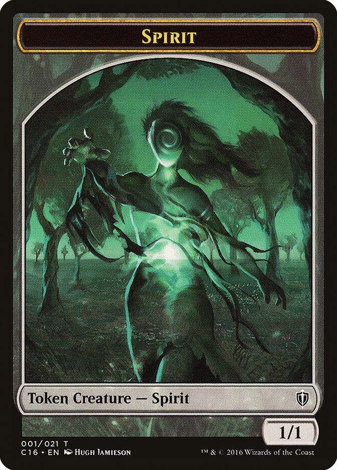 Spirit Token (001/021) [Commander 2016 Tokens] | Game Master's Emporium (The New GME)