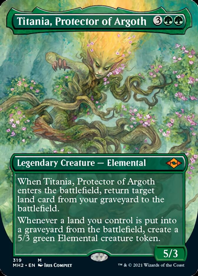 Titania, Protector of Argoth (Borderless Alternate Art) [Modern Horizons 2] | Game Master's Emporium (The New GME)