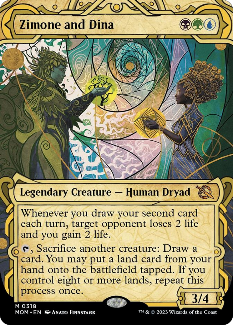Zimone and Dina (Showcase Planar Booster Fun) [March of the Machine] | Game Master's Emporium (The New GME)