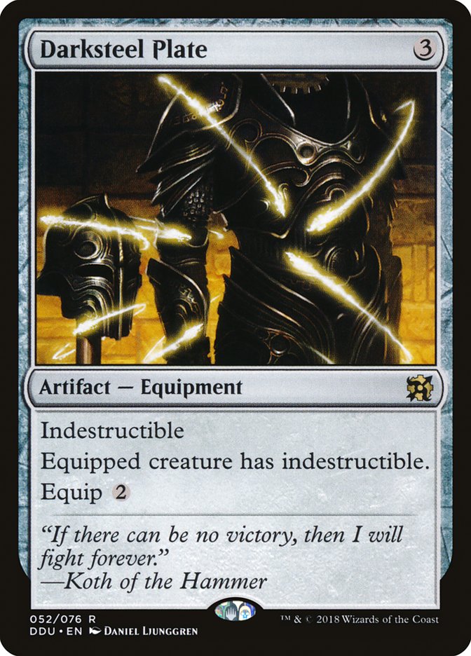 Darksteel Plate [Duel Decks: Elves vs. Inventors] | Game Master's Emporium (The New GME)