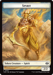 Spirit (0006) // Spirit (0007) Double-Sided Token [Tarkir: Dragonstorm Tokens] | Game Master's Emporium (The New GME)