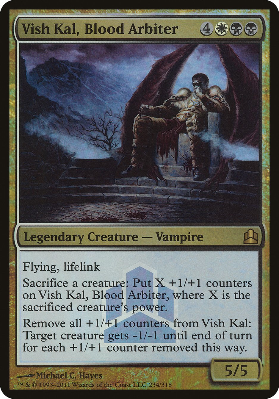 Vish Kal, Blood Arbiter (Launch) (Oversized) [Commander 2011 Oversized] | Game Master's Emporium (The New GME)